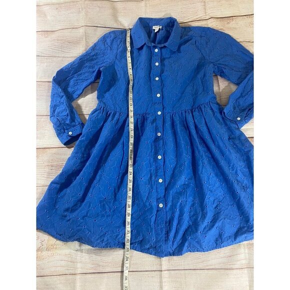 J. Crew Women's Long Sleeve Button Front Collared Dress - 8 - Picture 6 of 14